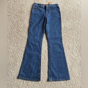 Vintage Blue Striped Women's Jeans